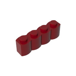 Ziegel Spezial 1 x 4 Palisade [auch bekannt als Baumstamm]