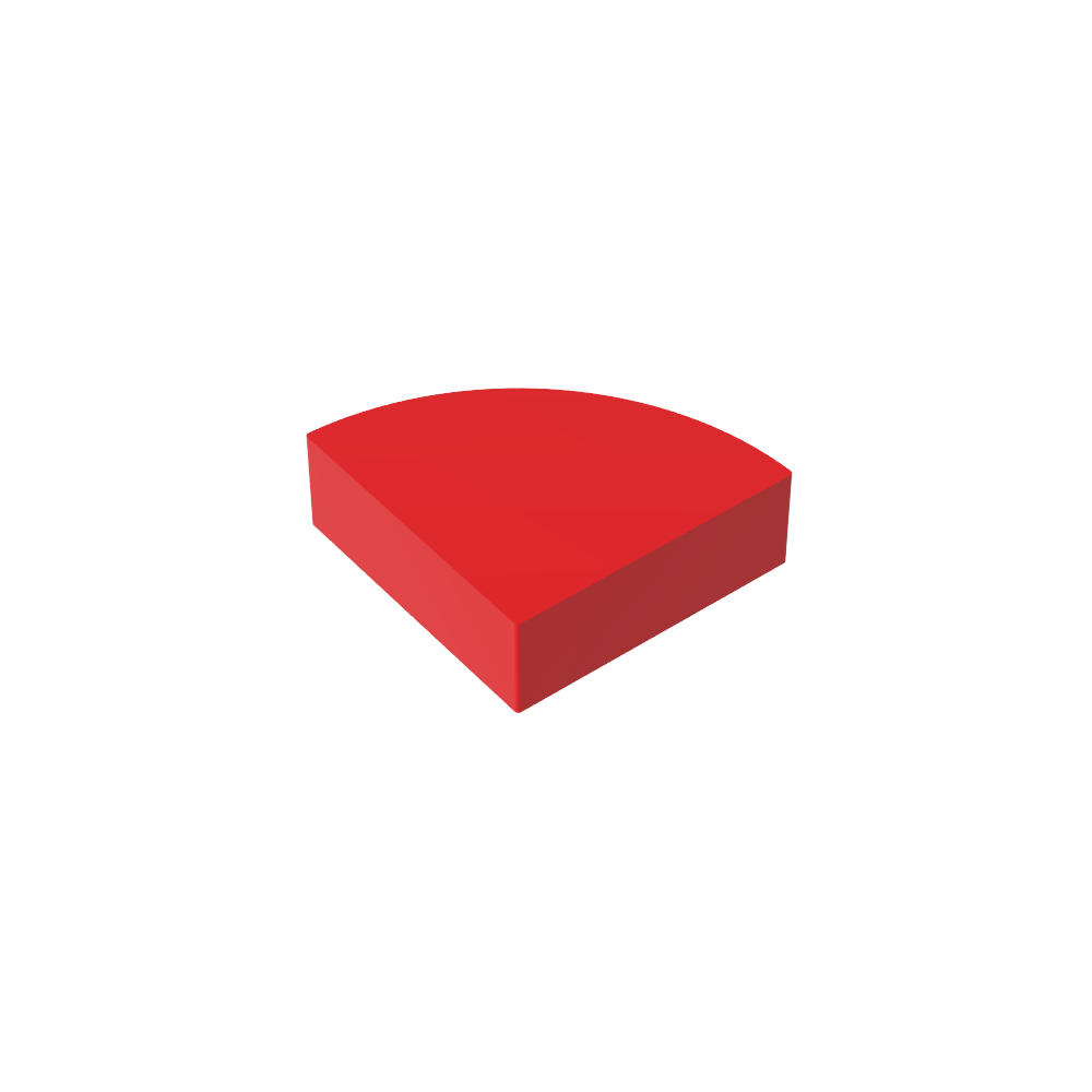 Fliese rund 1 x 1 Viertel