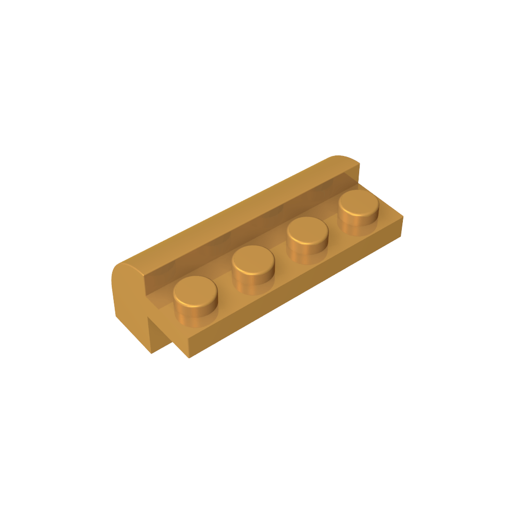 Gebogener Ziegelstein 2 x 4 x 1 1/3 mit gebogener Oberseite - MyGobricks