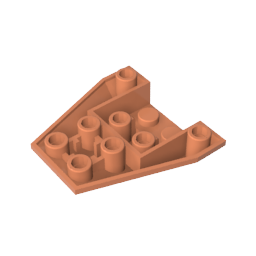 Schräger, umgekehrter Keil, 4 x 4, dreifach [4 Verbindungen zwischen den vorderen Bolzen] – MyGobricks