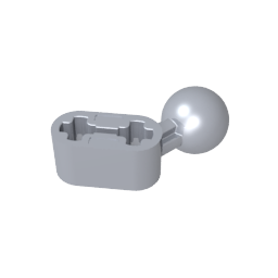 Technic Balken 1 x 2 mit Kugelgelenk abgewinkelt - MyGobricks