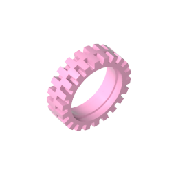 Reifenprofil mit versetztem Profil und Mittelband 23 x 7 - MyGobricks