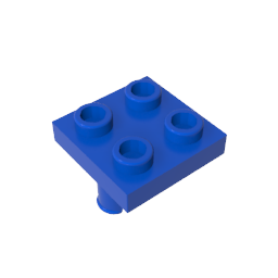 Platte 2 x 2 mit 2 Stiften
