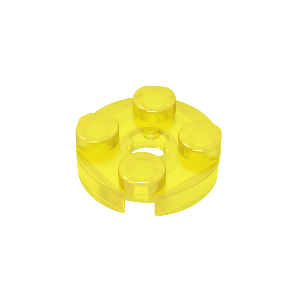 Platte rund 2 x 2 mit Achsloch Typ 1 (+ Öffnung) - MyGobricks