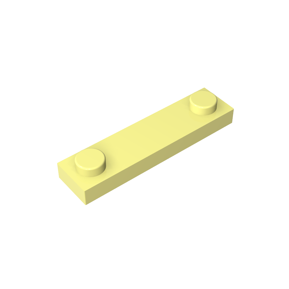 Platte Spezial 1 x 4 mit 2 Noppen-MyGobricks