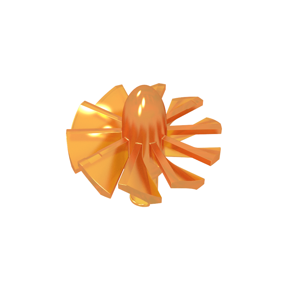 Düsentriebwerk-Ventilator mit 10 Flügeln und Technic Pin-MyGobricks