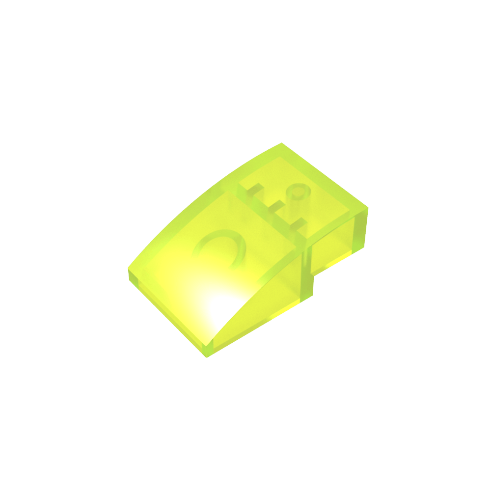 Schrägstein gebogen 3 x 2 ohne Noppen - MyGobricks