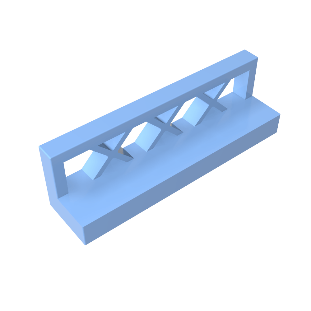 Zaun 1 x 4 x 1-MyGobricks