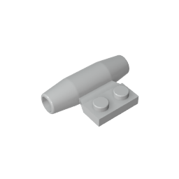 Motor, glatt, klein, 1 x 2 Seitenplatte mit Achshaltern und Schlitz-MyGobricks