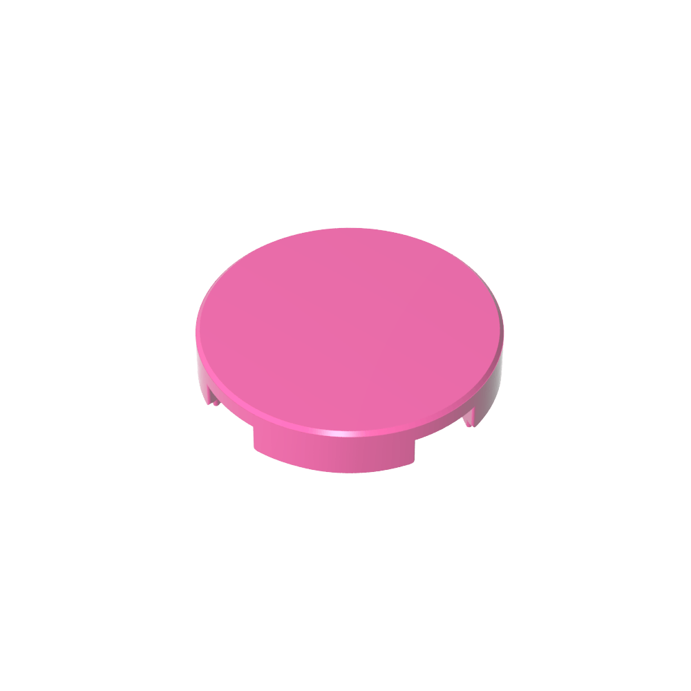 Runde Fliese 2 x 2 mit Bolzenhalter unten - MyGobricks