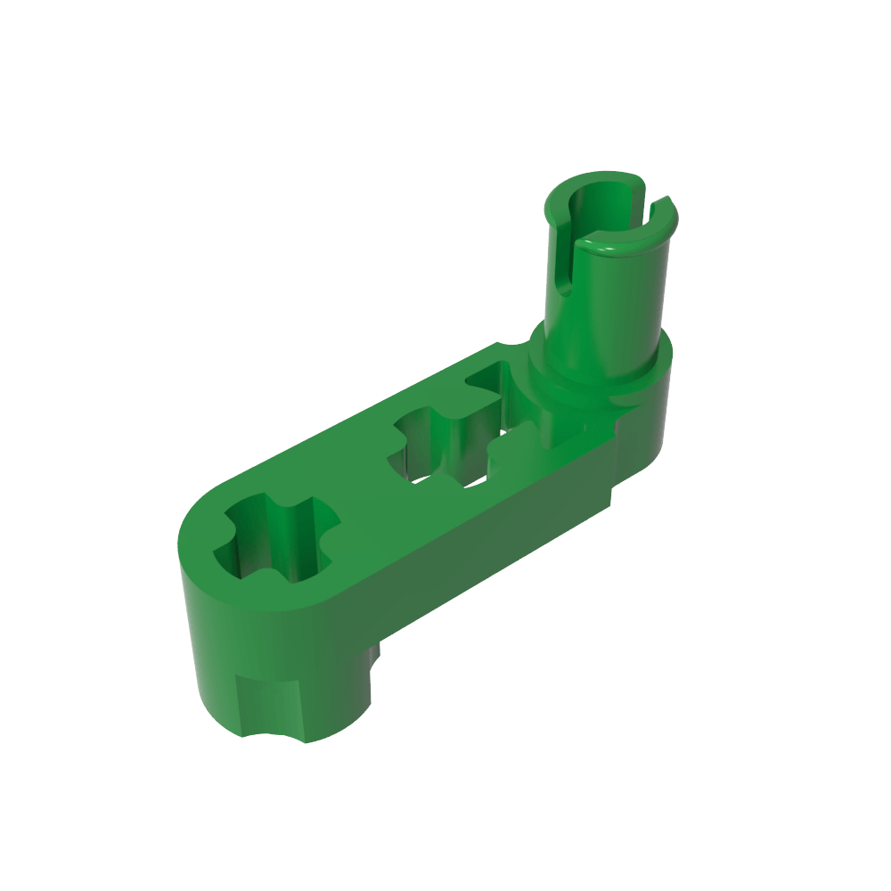 Technic Balken 3 x 0,5 Liftarm mit Nabe und Stift / Kurbel - MyGobricks