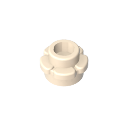 Pflanze, Blume, Platte rund 1 x 1 mit 5 Blütenblättern