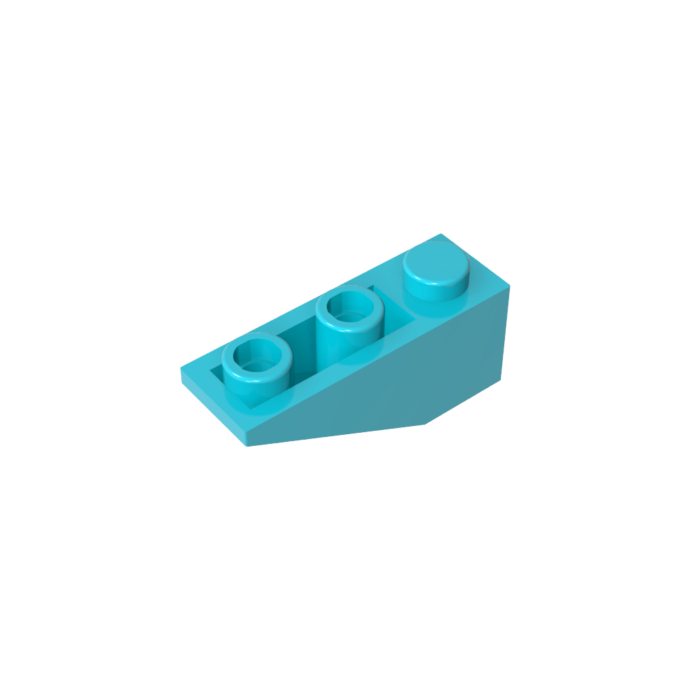 Schräge umgekehrte 34° 3 x 1 ohne internen Stopper - MyGobricks