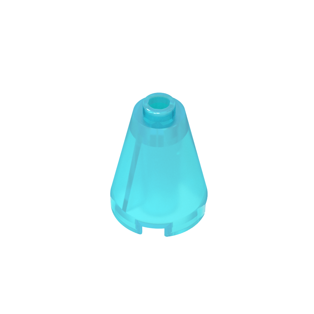 Kegel 2 x 2 x 2 mit blockiertem offenen Bolzen – MyGobricks