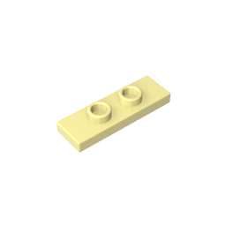 Platte Spezial 1 x 3 mit 2 Noppen mit Nut und innerem Noppenhalter (Jumper) - MyGobricks