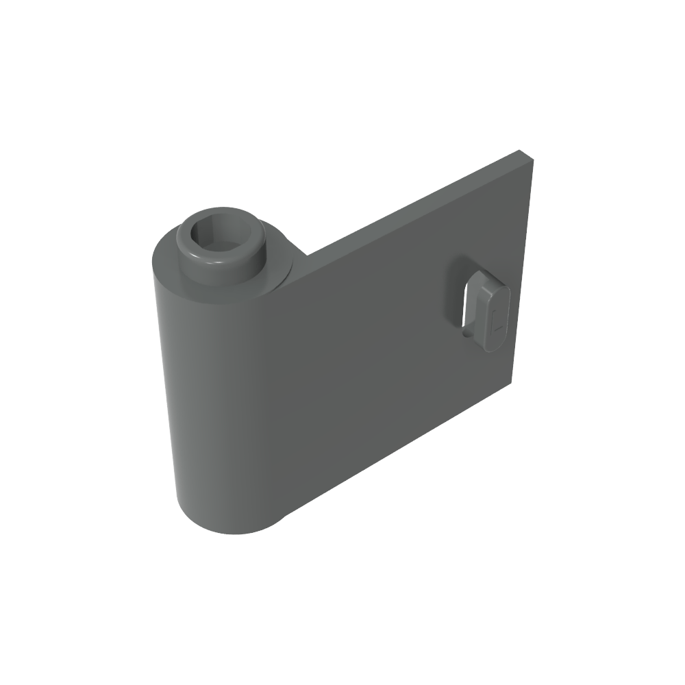 Tür 1 x 3 x 2 links - offen zwischen oberem und unterem Scharnier - MyGobricks