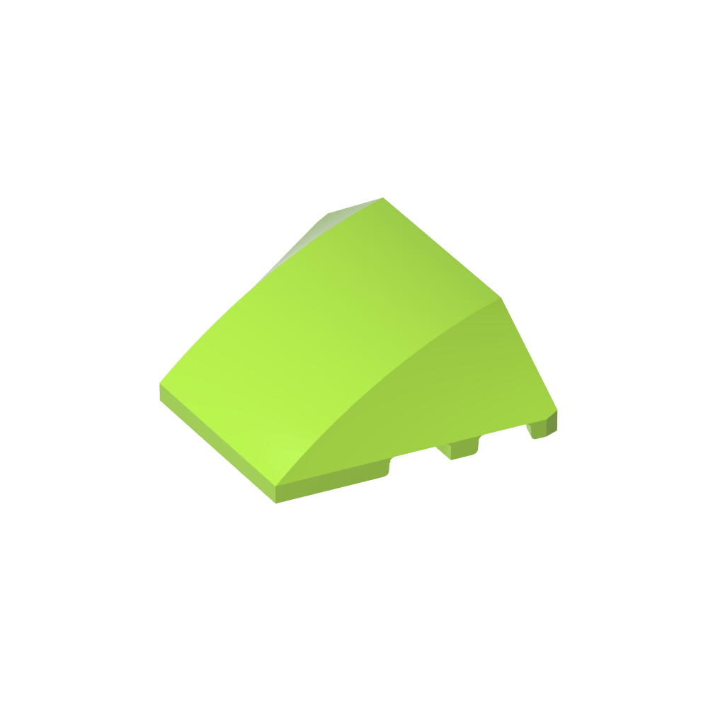 Keil gebogen 4 x 3 ohne Noppen [einfach]-MyGobricks