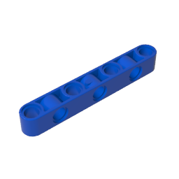 Technic Balken 1 x 7 Dick mit abwechselnden Löchern-MyGobricks