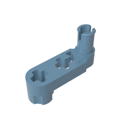 Technic Balken 3 x 0,5 Liftarm mit Nabe und Stift / Kurbel - MyGobricks