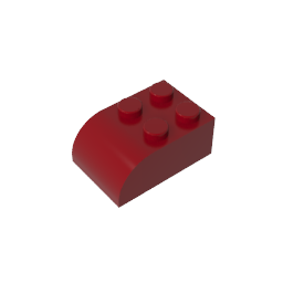 Backstein gebogen 2 x 3 mit gebogenem Oberteil