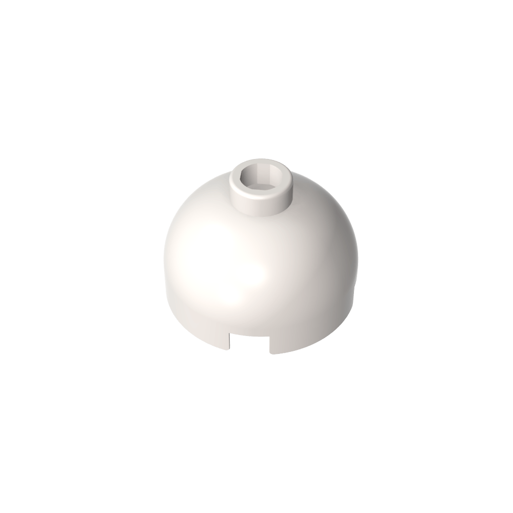 Runder Ziegelstein 2 x 2, Kuppeldach – Blockierter offener Bolzen ohne Achshalter unten – MyGobricks