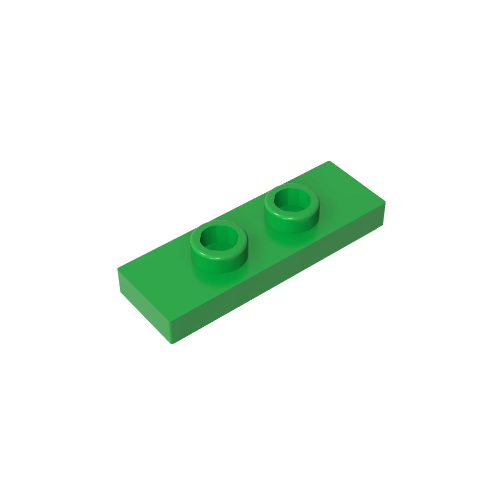 Platte Spezial 1 x 3 mit 2 Noppen mit Nut und innerem Noppenhalter (Jumper) - MyGobricks