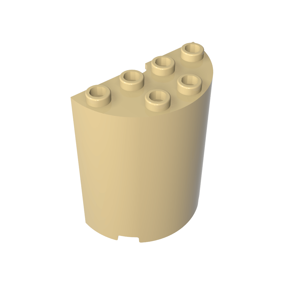 Zylinderhälfte 2 x 4 x 4-MyGobricks