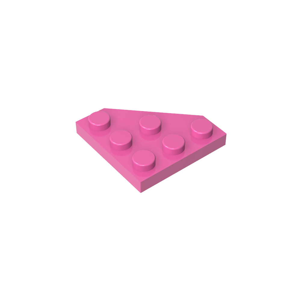 Keilplatte 3 x 3 Ecke abgeschnitten-MyGobricks