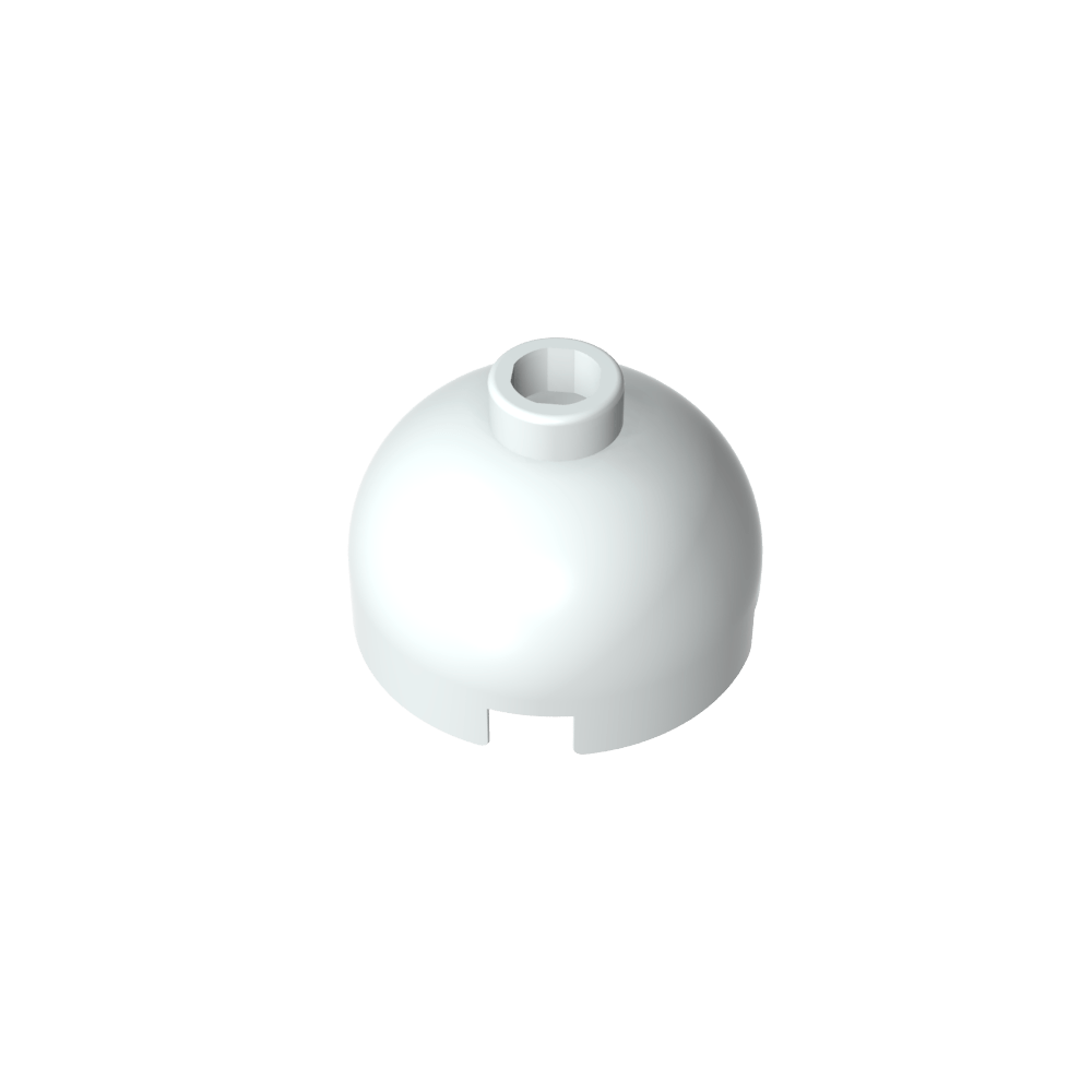 Runder Ziegelstein 2 x 2, Kuppeldach – Blockierter offener Bolzen ohne Achshalter unten – MyGobricks