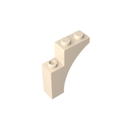 Ziegelbogen 1 x 3 x 3 [Gothic]-MyGobricks