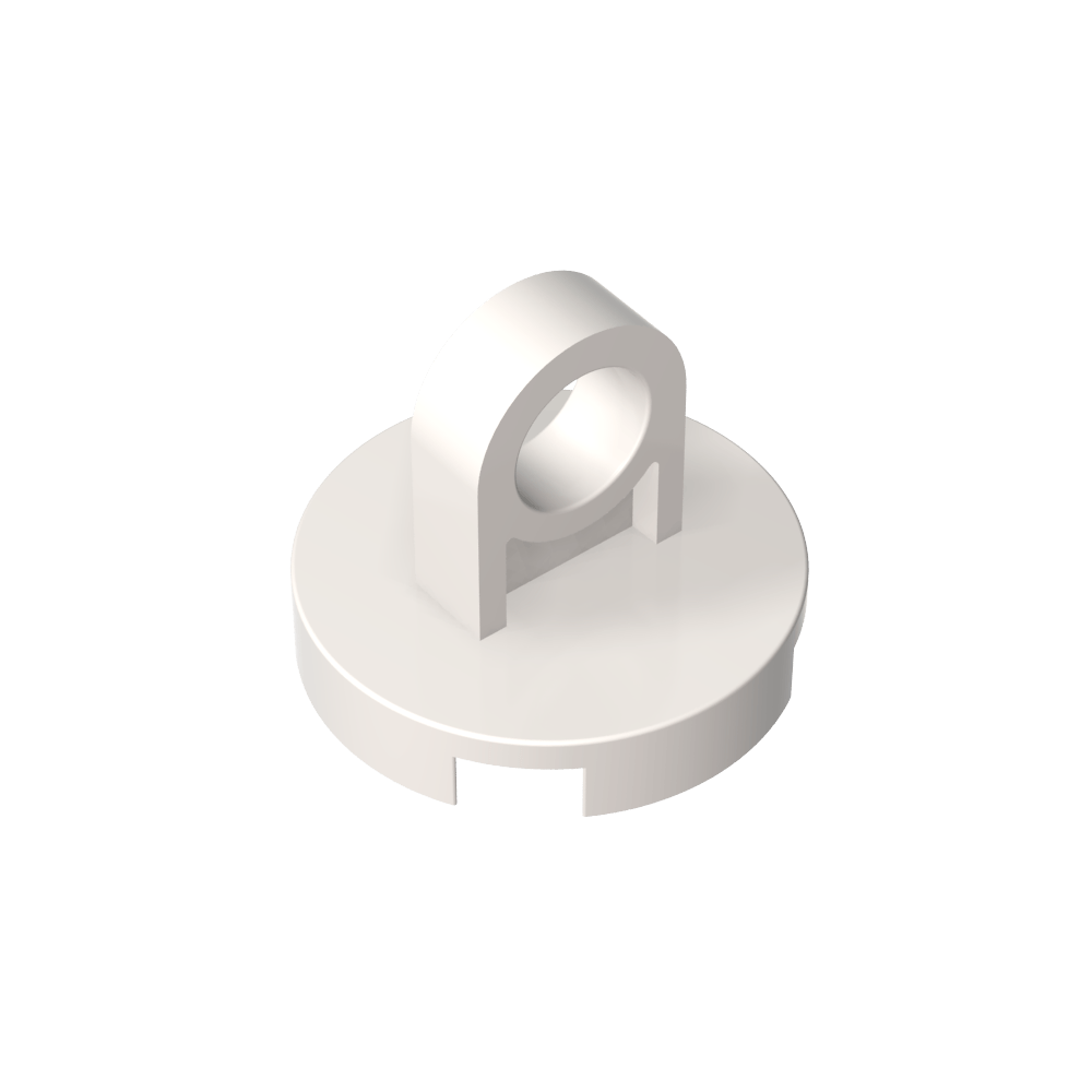 Runde Fliese 2 x 2 - Dünner Hebering - MyGobricks