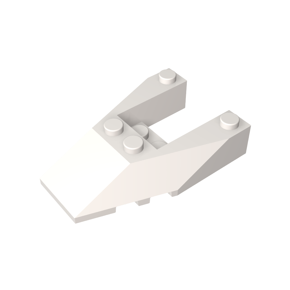 Schrägkeil 6 x 4, Ausschnitt, Bolzenkerben - MyGobricks