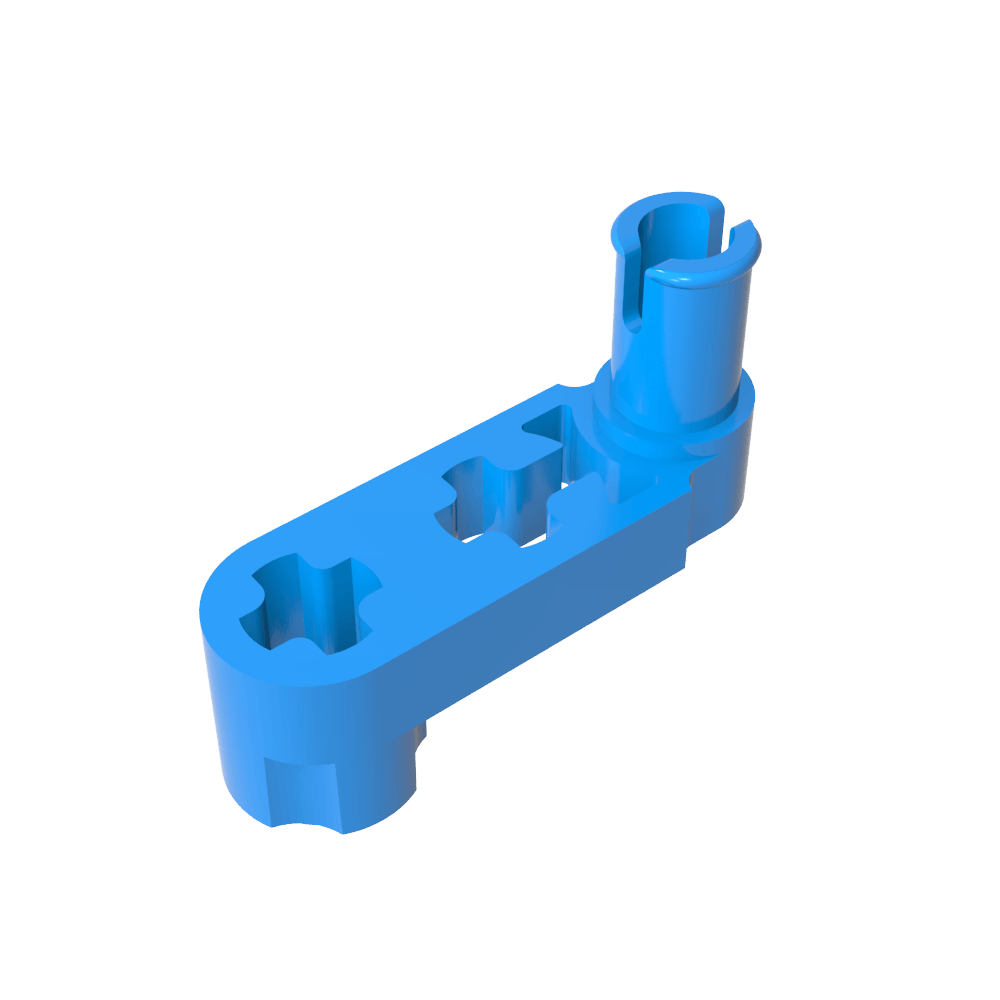 Technic Balken 3 x 0,5 Liftarm mit Nabe und Stift / Kurbel - MyGobricks