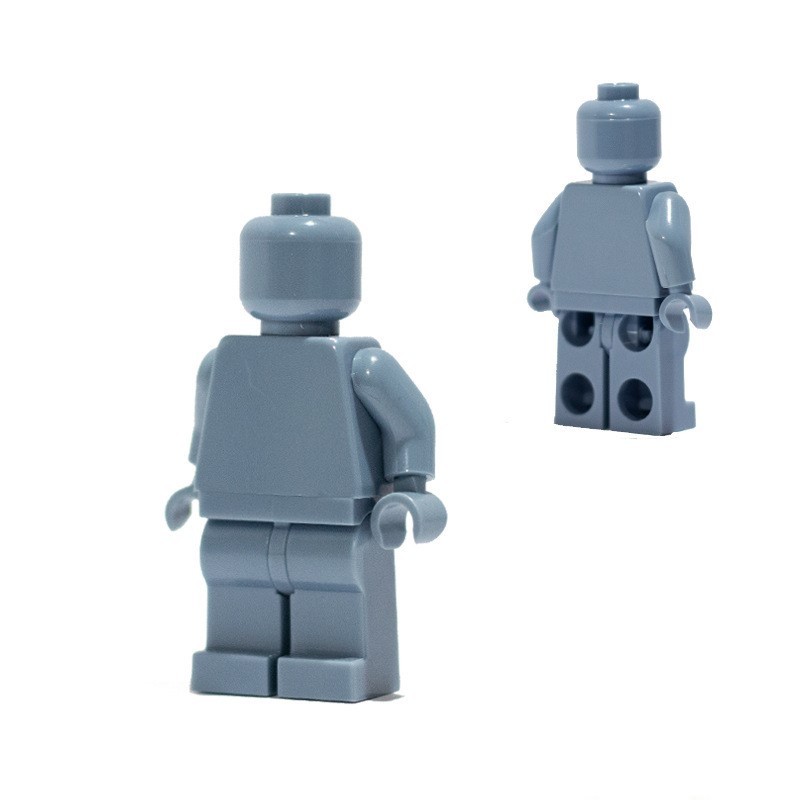 Minifiguren aus einfarbigen Bausteinen, kompatibel mit universellen, kleinteiligen, einfarbigen Bausteinen, Trendy Moc (Multi-Creation) Baustein-Wandbasis-Zubehör.
