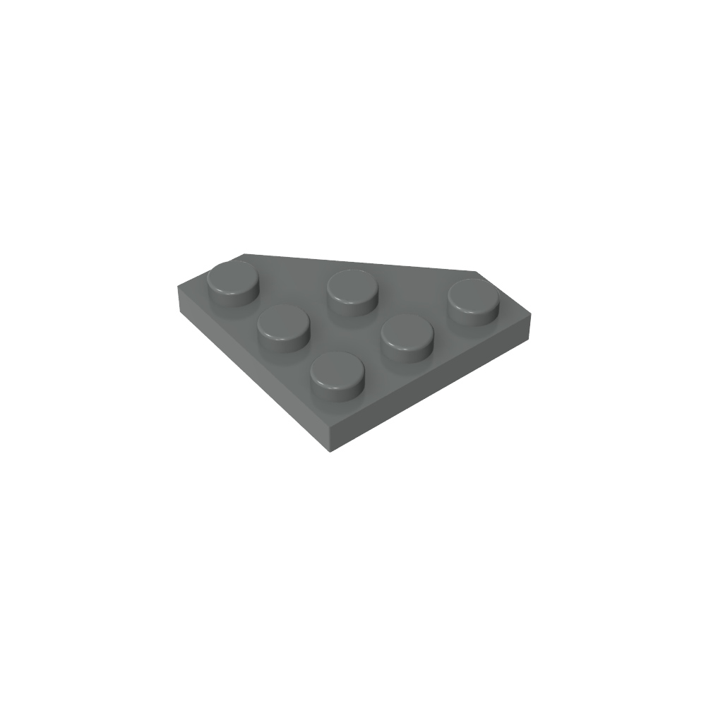 Keilplatte 3 x 3 Ecke abgeschnitten-MyGobricks