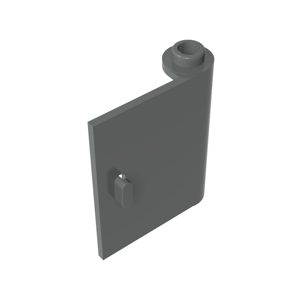 Tür 1 x 3 x 3 rechts - offen zwischen oberem und unterem Scharnier - MyGobricks