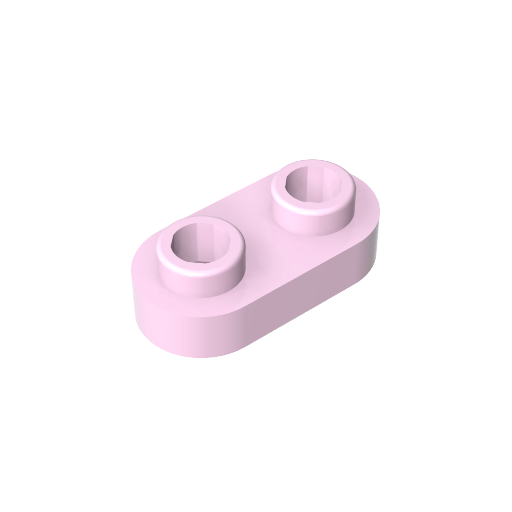 Platte Spezial 1 x 2 abgerundet mit 2 offenen Noppen - MyGobricks