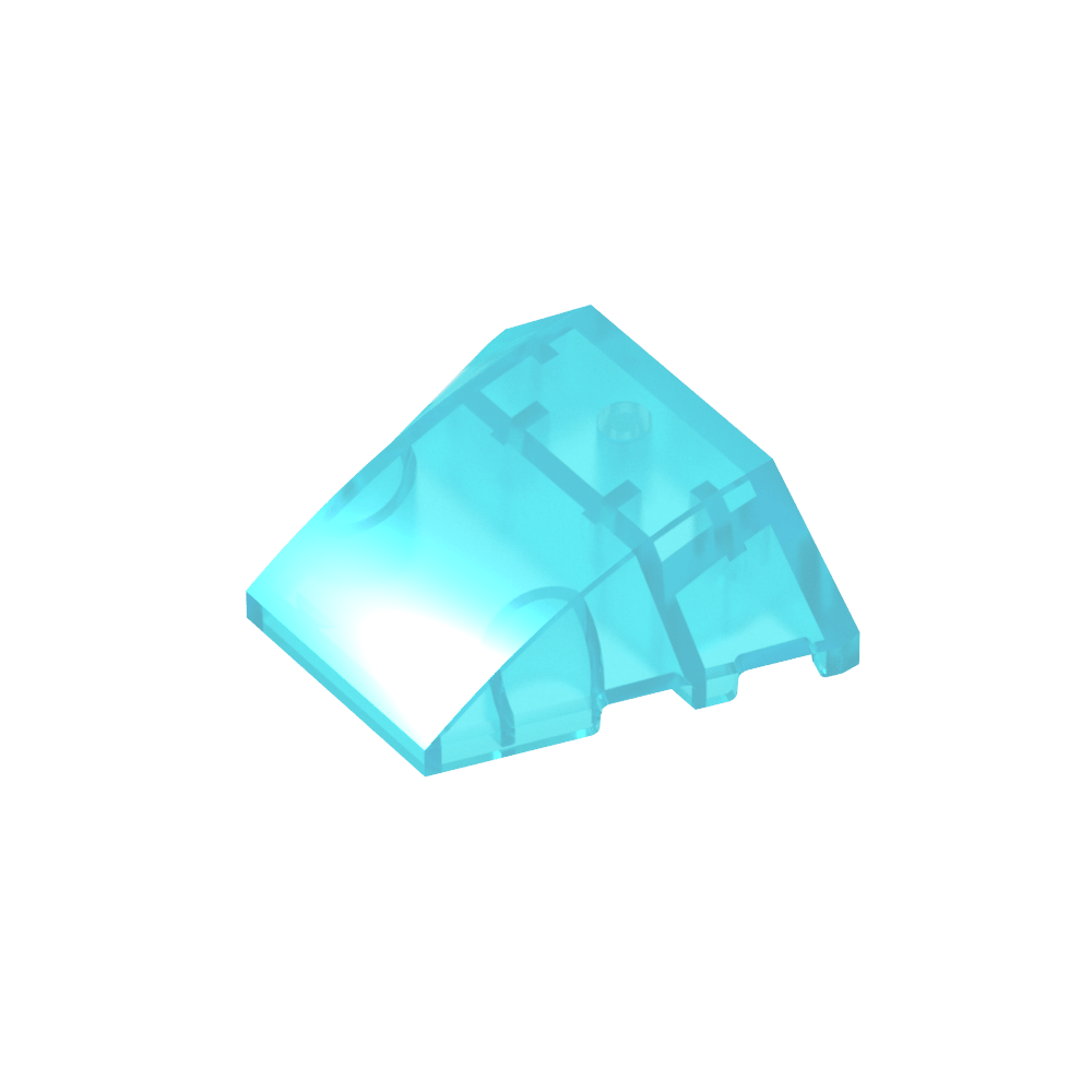 Keil gebogen 4 x 3 ohne Noppen [einfach]-MyGobricks