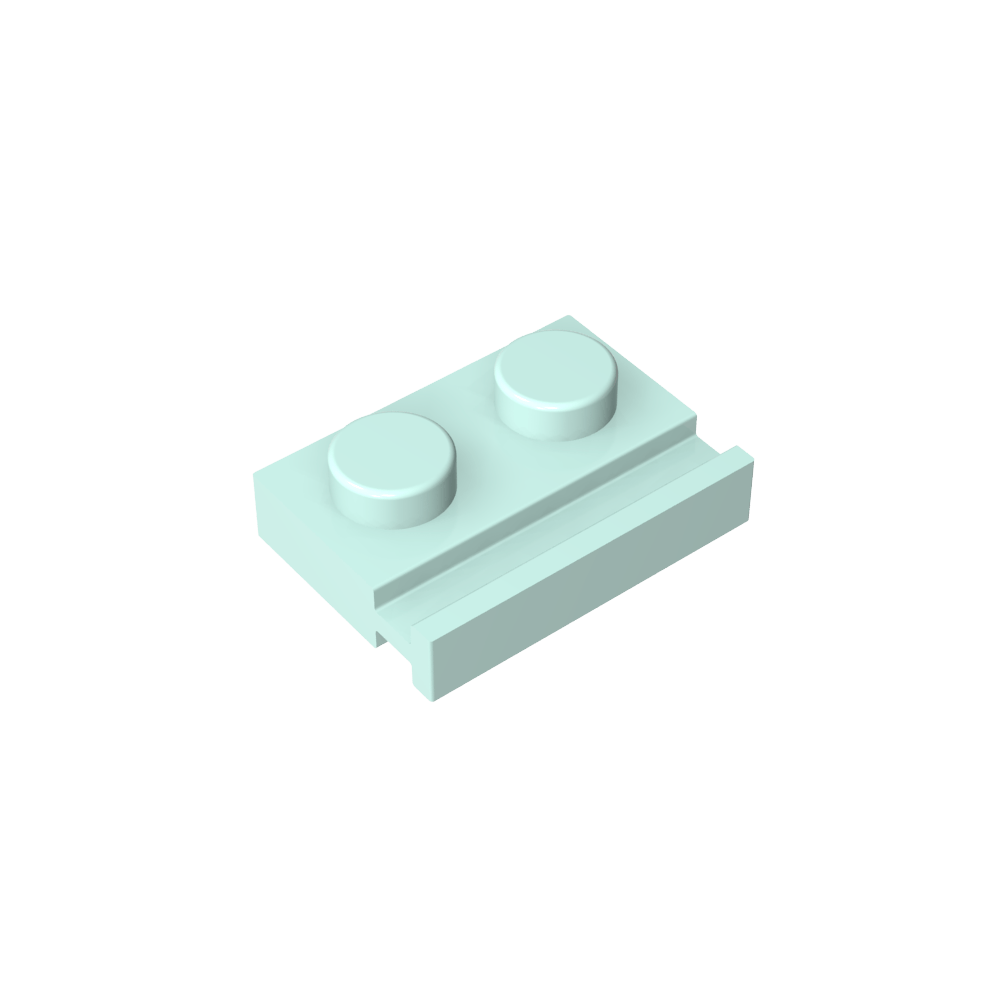 Platte Spezial 1 x 2 mit Türschiene-MyGobricks