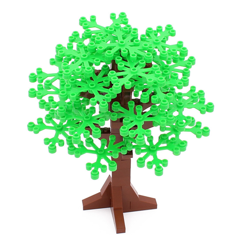 Kleine Kunststoff-Bausteine, 58-teiliges Baum-Set x 3, Nr. 2417 DIY-Szene MOC