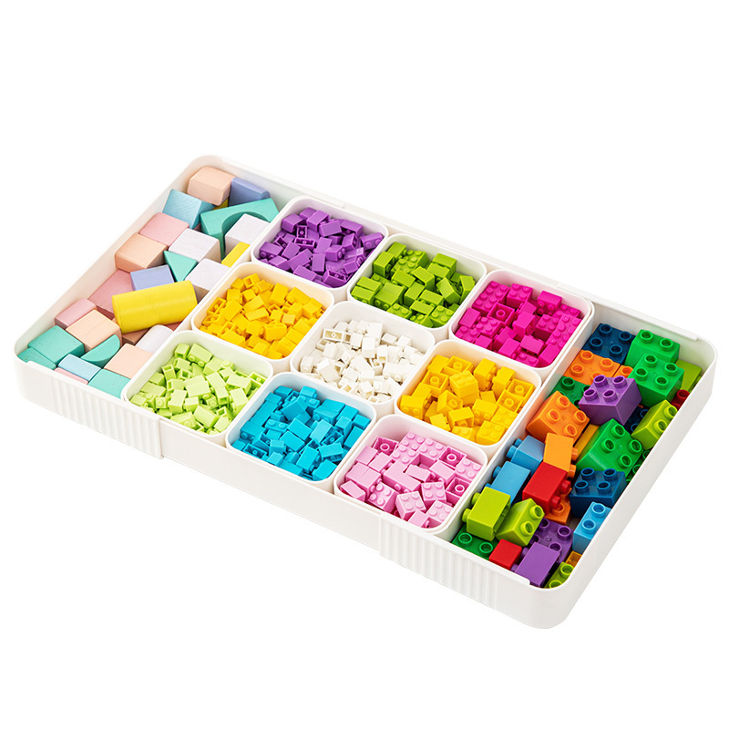 Sortierboxen für rekonfigurierbare Bausteine, Sortierschalen für Puzzles, Aufbewahrungsboxen für Kleinteile, Aufbewahrungsbox für Bausteine