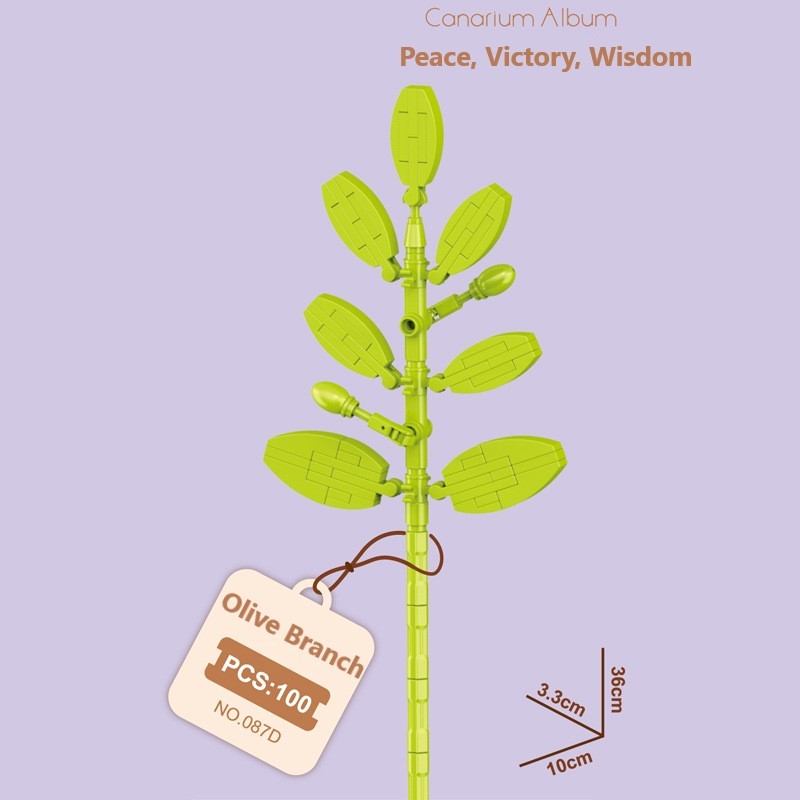 Intelligente Bausteine zur Montage kleiner Partikel in Blumenform, kompatibel mit realistischen Immergrünen, das beste Geburtstags- und Weihnachtsgeschenk