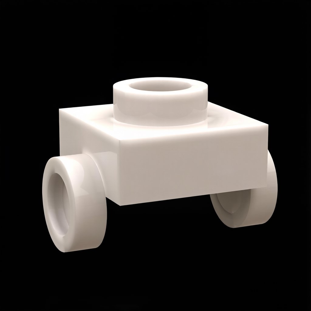 KF-0177 Kompatibel mit kleinteiligen Bausteinen; 1x1-Platte mit Noppen auf gegenüberliegenden Seiten (ca. 453 Teile) – Nicht von GoBricks
