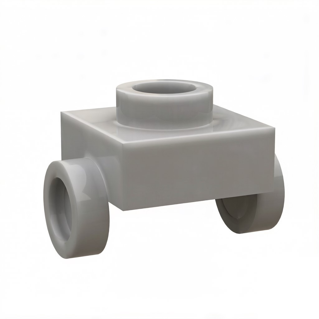 KF-0177 Kompatibel mit kleinteiligen Bausteinen; 1x1-Platte mit Noppen auf gegenüberliegenden Seiten (ca. 453 Teile) – Nicht von GoBricks