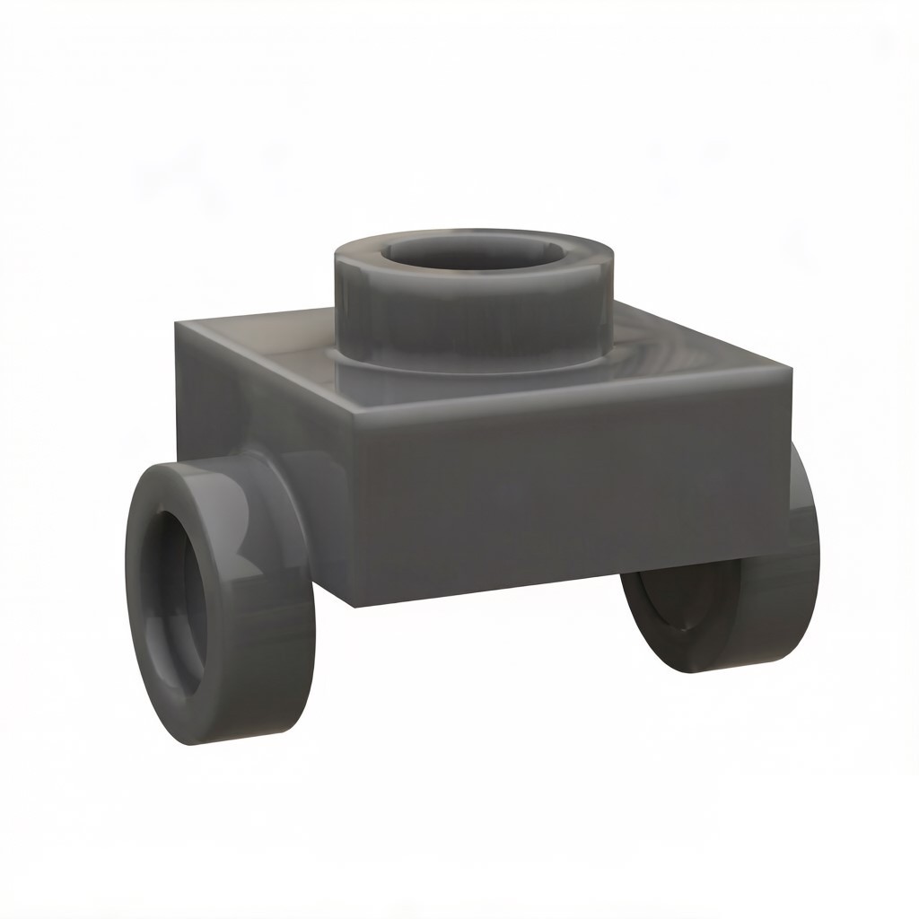 KF-0177 Kompatibel mit kleinteiligen Bausteinen; 1x1-Platte mit Noppen auf gegenüberliegenden Seiten (ca. 453 Teile) – Nicht von GoBricks