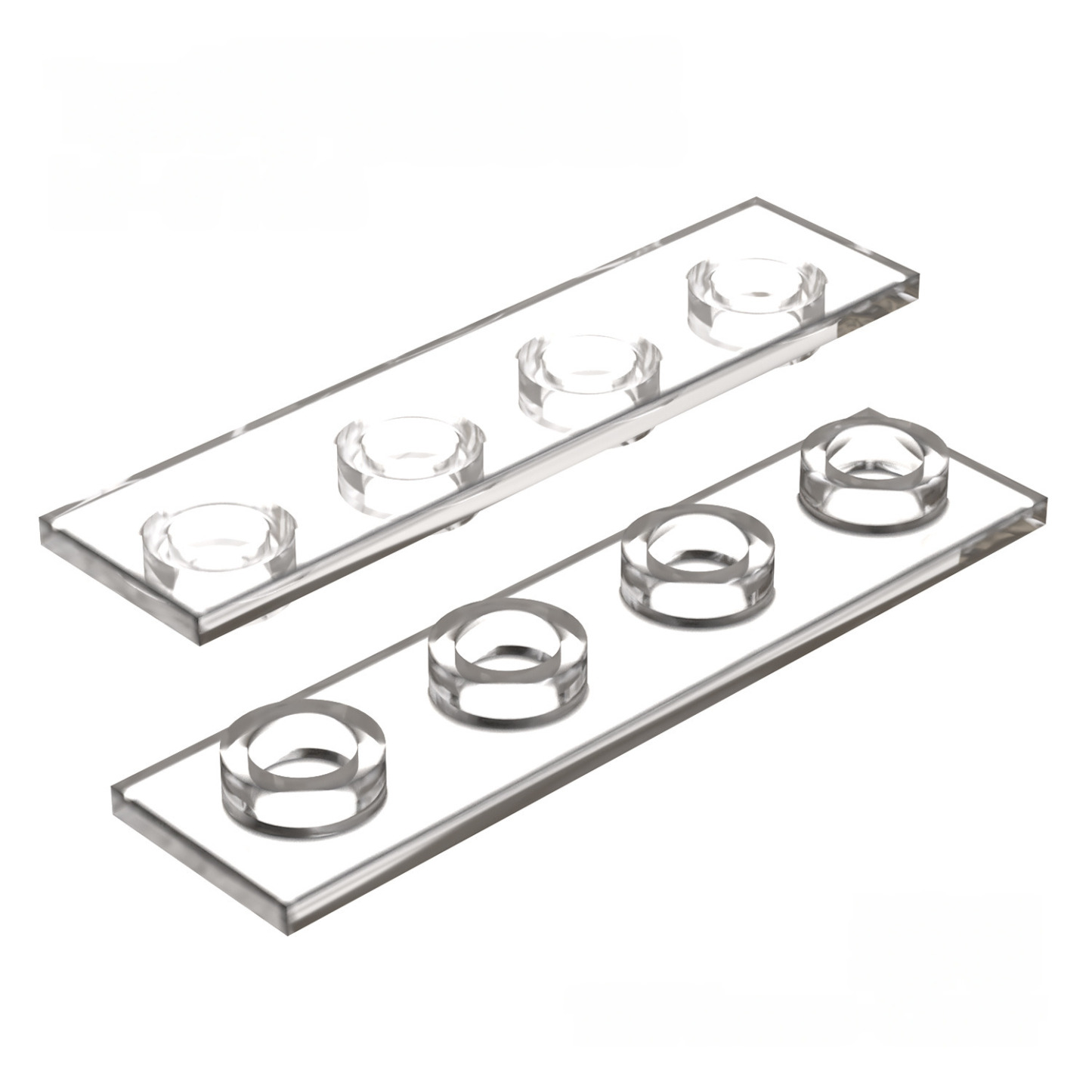 KF-0166 Kleinteil-Bausteine, kompatibel mit 1x4 Flachplatten-Chassis, Spezialteile zur Chassis-Montage, 100 g (ca. 241 Teile). Nicht von GoBricks.