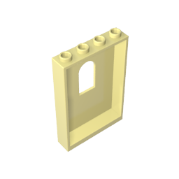 1x4x5 Wandpaneel mit Fenster