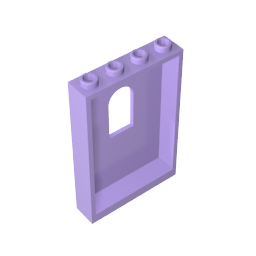 1x4x5 Wandpaneel mit Fenster