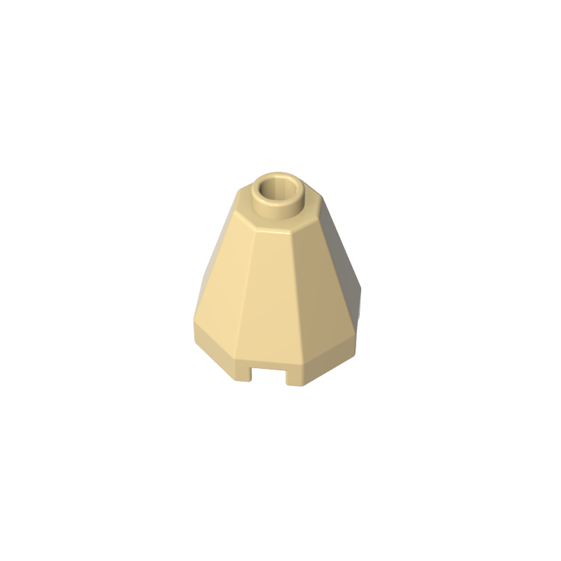 2x2x1 2/3 achteckiger Pyramidenziegel