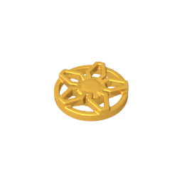 Radkappe 5 Speichen gerahmt – für Rad 18976-MyGobricks